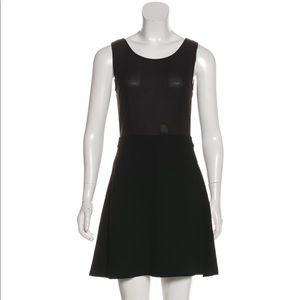SANDRO Sheer Top A-line Dress